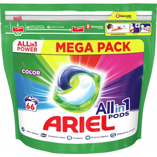 Ariel kapsle 66ks x 23,8g Color | Prací prostředky - Prací gely, tablety a mýdla Ariel kapsle 66ks x 23,8g Color | Prací prostředky - Prací gely, tablety a mýdla